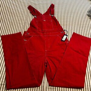 Womens Dickies Red Overalls